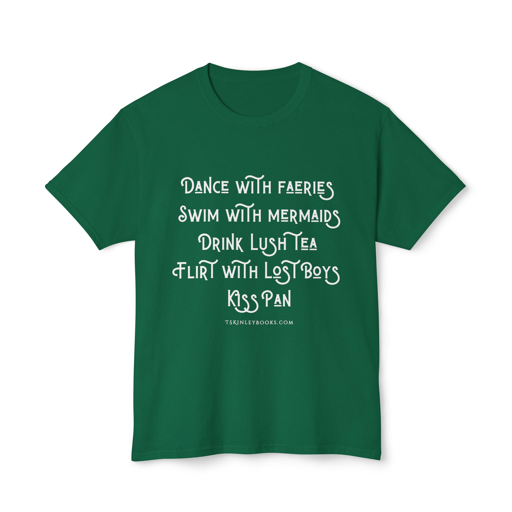 Fantasy Quote T-Shirt — "Dance with Faeries, Swim with Mermaids" Graphic Tee - Image 5