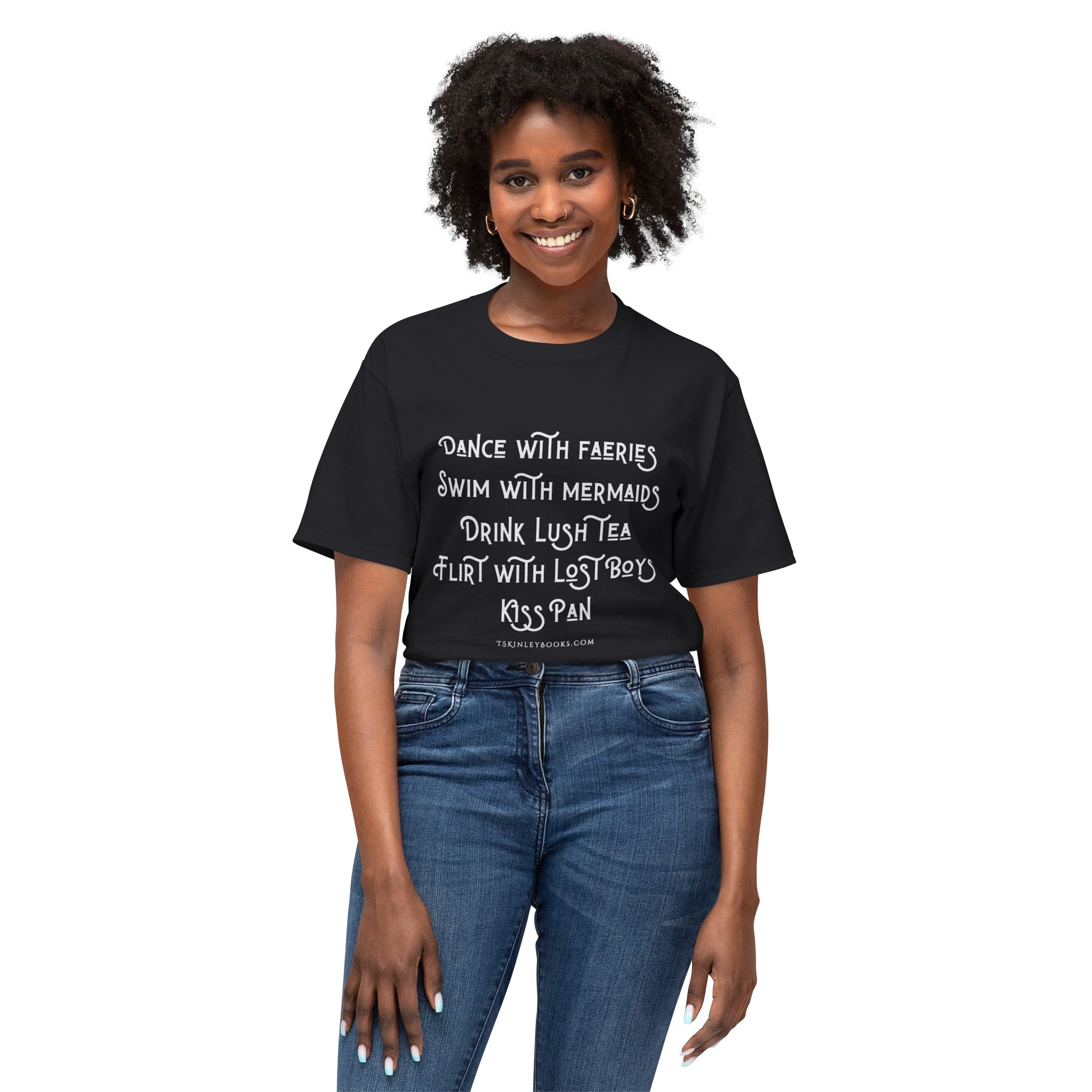 Fantasy Quote T-Shirt — "Dance with Faeries, Swim with Mermaids" Graphic Tee - Image 51