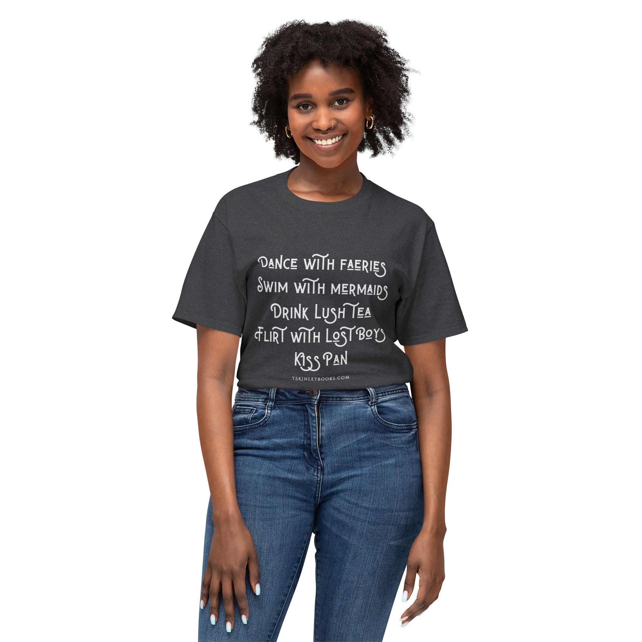Fantasy Quote T-Shirt — "Dance with Faeries, Swim with Mermaids" Graphic Tee - Image 39