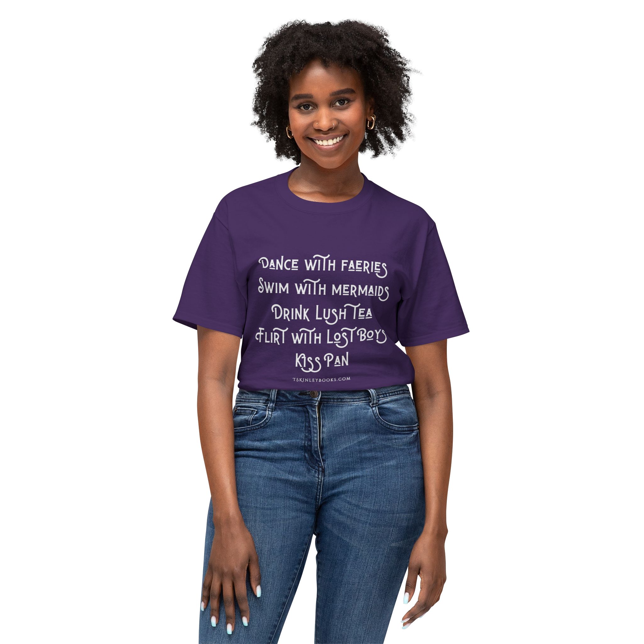 Fantasy Quote T-Shirt — "Dance with Faeries, Swim with Mermaids" Graphic Tee - Image 59