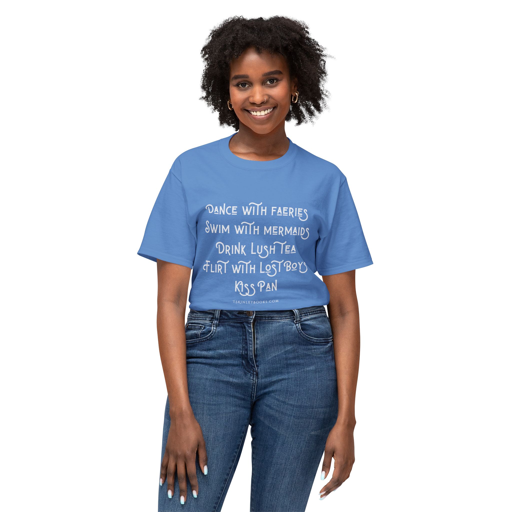 Fantasy Quote T-Shirt — "Dance with Faeries, Swim with Mermaids" Graphic Tee - Image 15